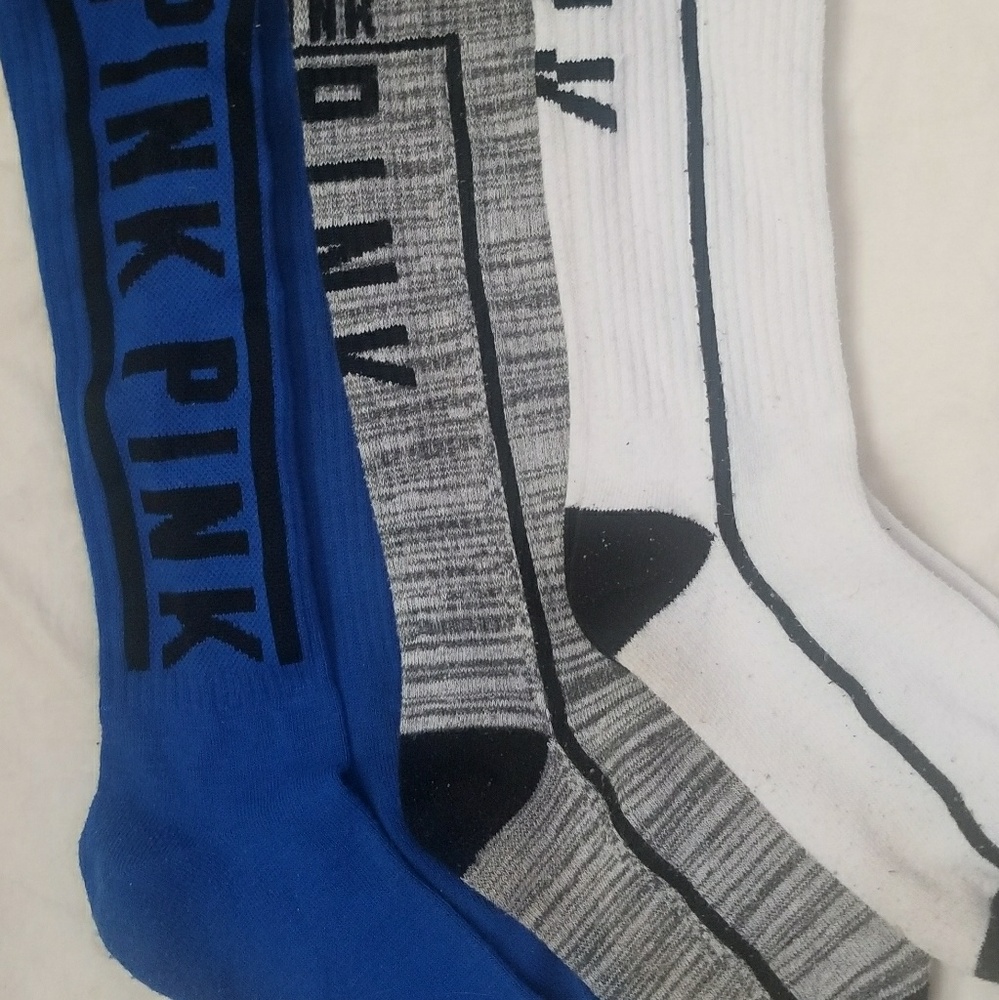 3💕Pink by VS long socks