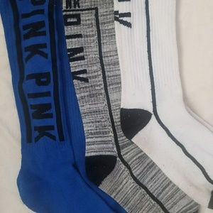 3💕Pink by VS long socks