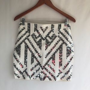 Express sequin skirt