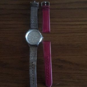 Fossil watch and extra band
