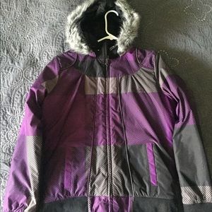 Women’s Purple/Black Winter Jacket by VANS, SZ L
