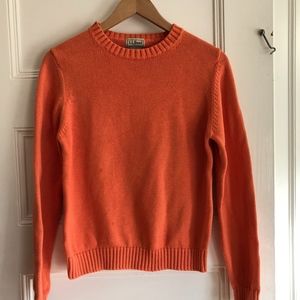LL Bean Orange Sweater