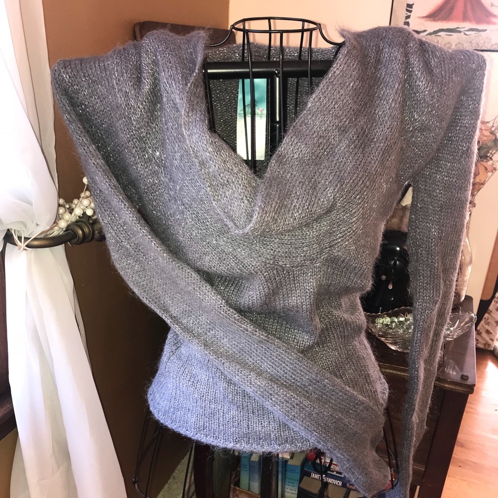 Knit cowl neck sweater