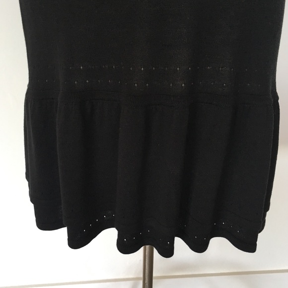 VIRGINIE CASTAWAY ~ black silk blend sweater dress - Picture 2 of 8