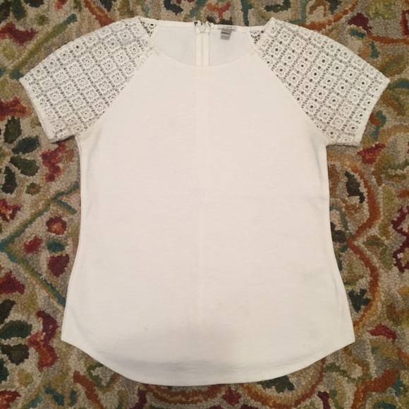 J. CREW Embroidered Top in Size XXS in Beige - Picture 2 of 6