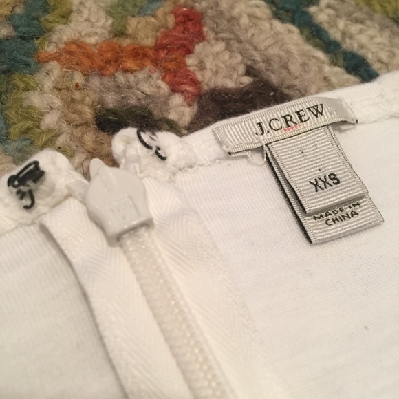 J. CREW Embroidered Top in Size XXS in Beige - Picture 5 of 6