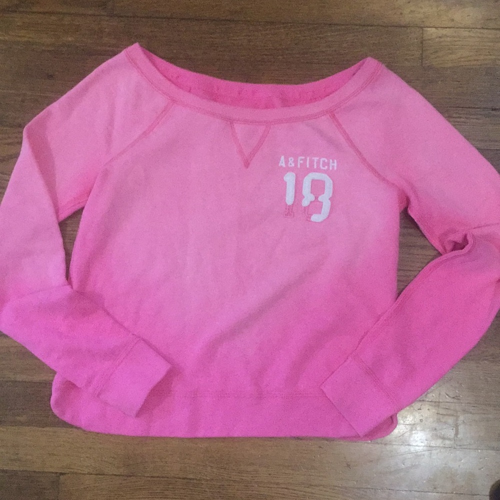 Abercrombie &Fitch Long Sleeve Pink Sweatshirt