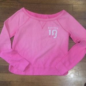 Abercrombie &Fitch Long Sleeve Pink Sweatshirt