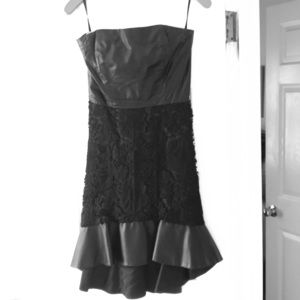 Bebe Super Sexy Leather & Lace Woman’s Dress🔥