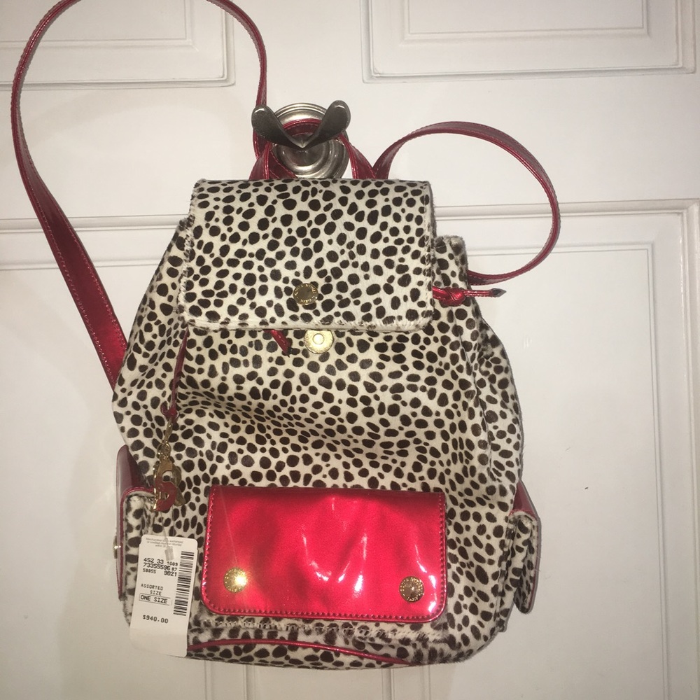 Sonia Rykiel Kerringtom spotted backpack purse
