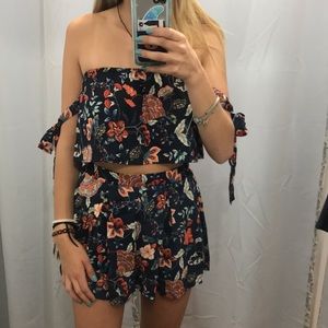 Blue and Orange Two Piece