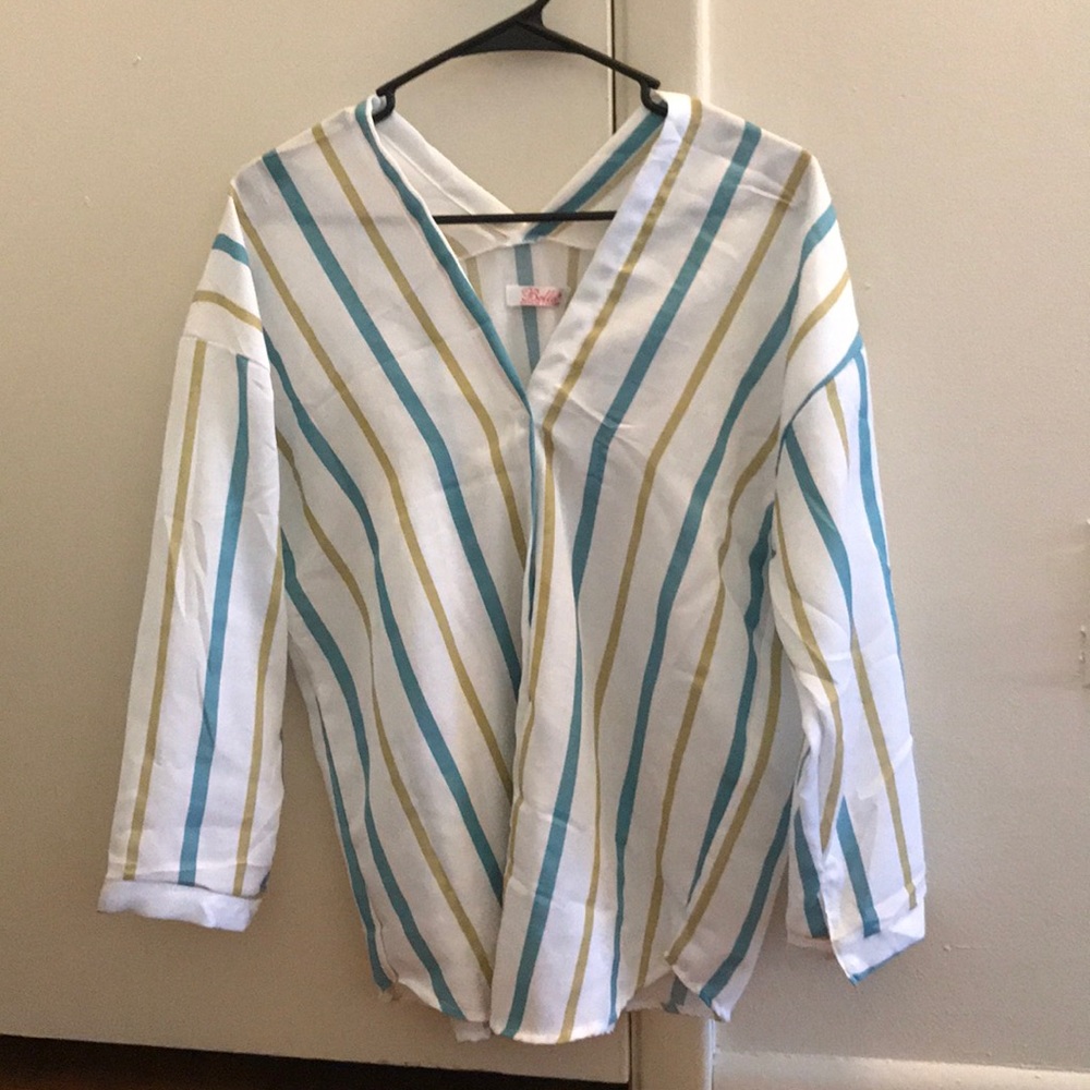 Long stripe blouse