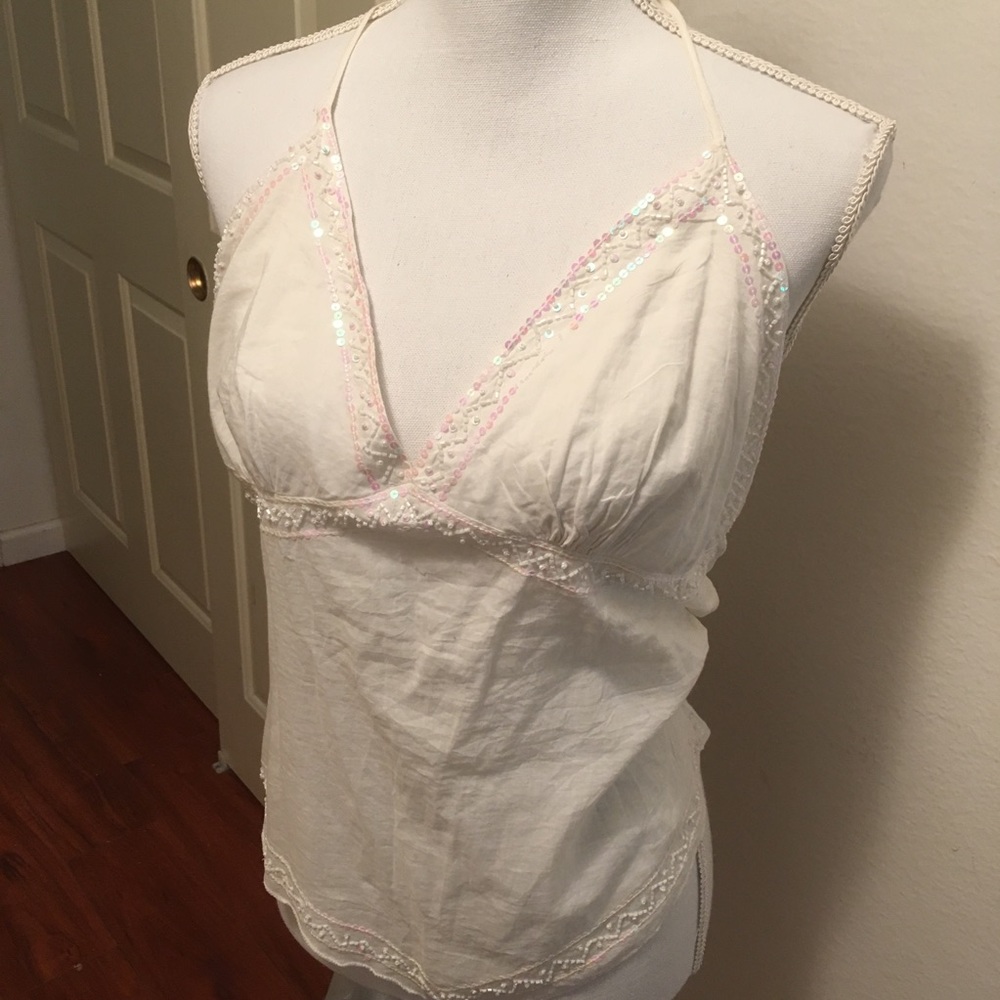 Summer halter! Beautiful feminine and sparkly!