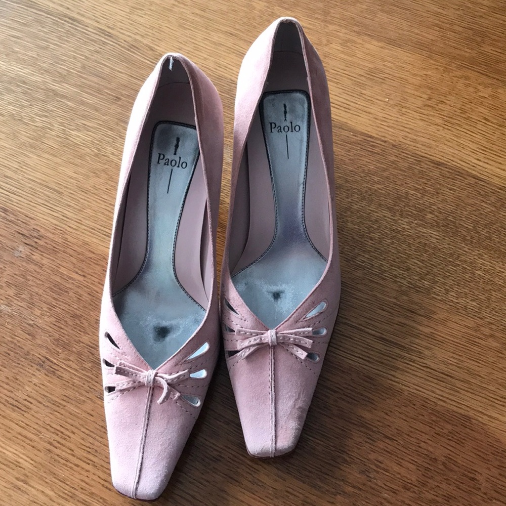 Pink Suede Paolo Pumps Shoes