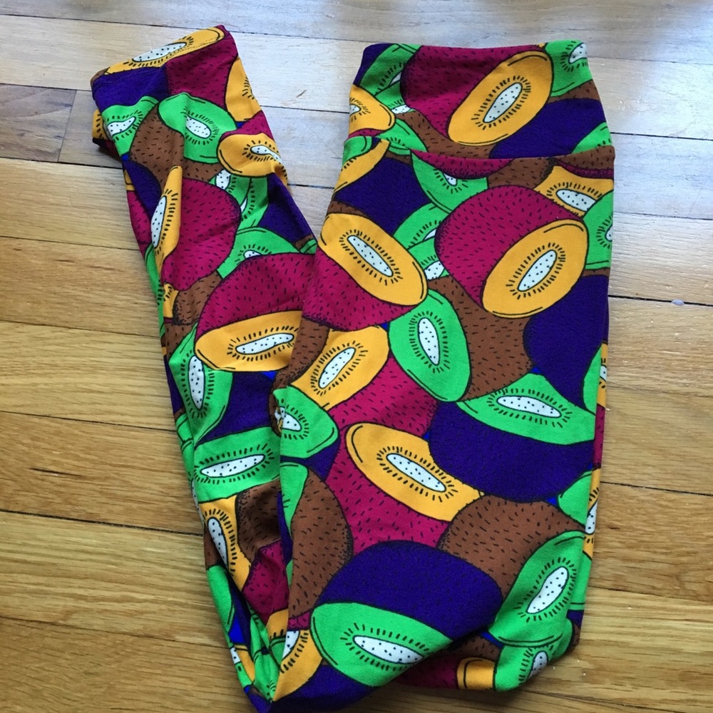 LuLaRoe kiwi print leggings