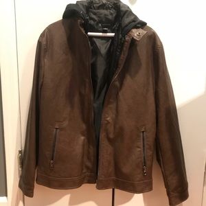 Men’s small I.N.C. Faux leather  jacket (NWT)