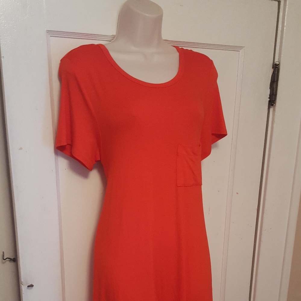 LuLaRoe bright Red Carly Dress, XS, NWOT, A-line