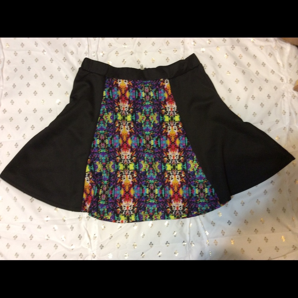 Cute and Flirty Colorful Skater Skirt