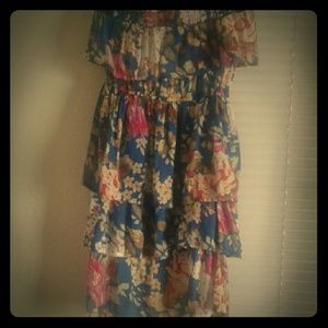 Sleeve less floral dress