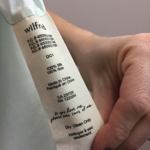 Wilfred Seafoam Green Silk Tiered Midi Dress - Picture 6 of 8