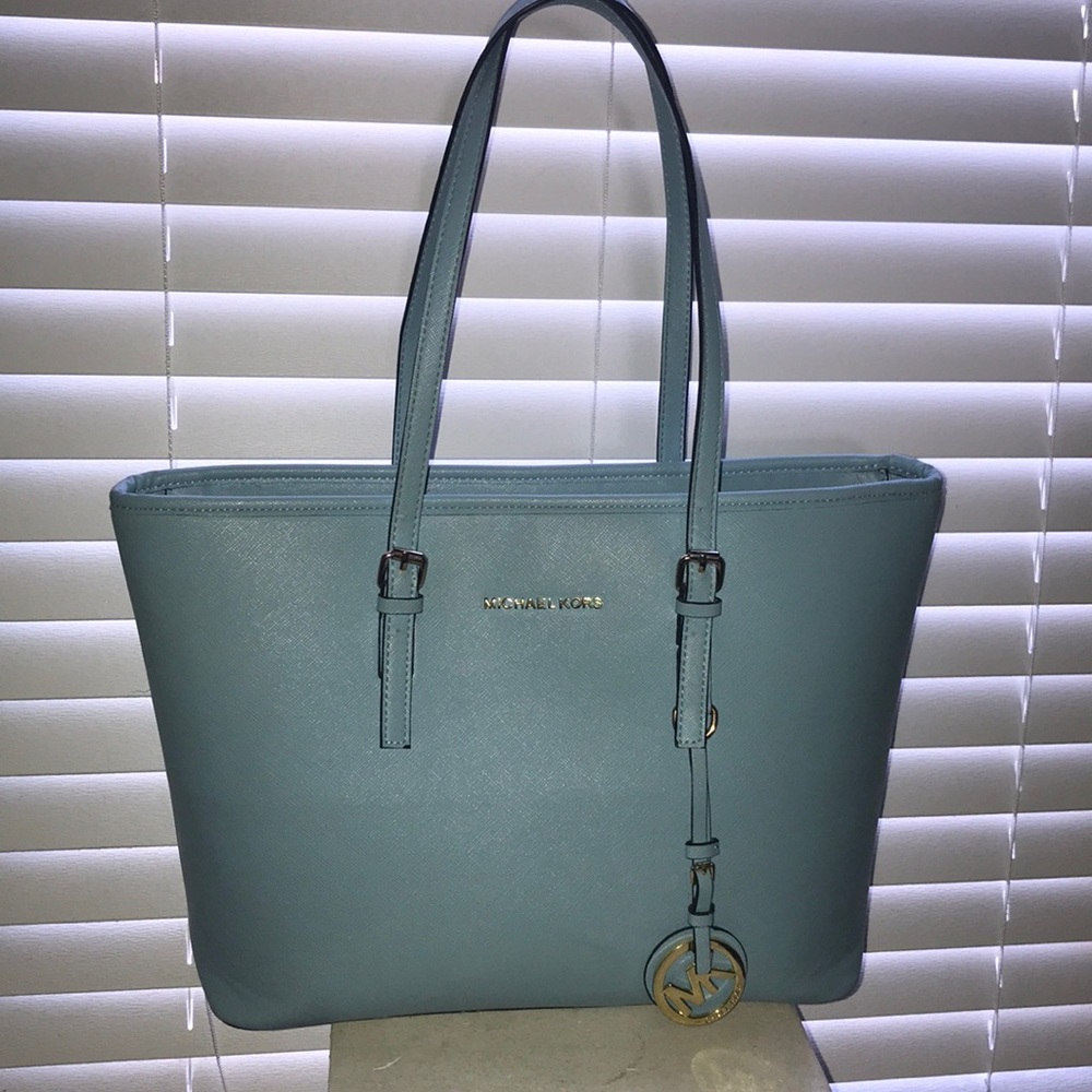 Blue Michael Kors Tote