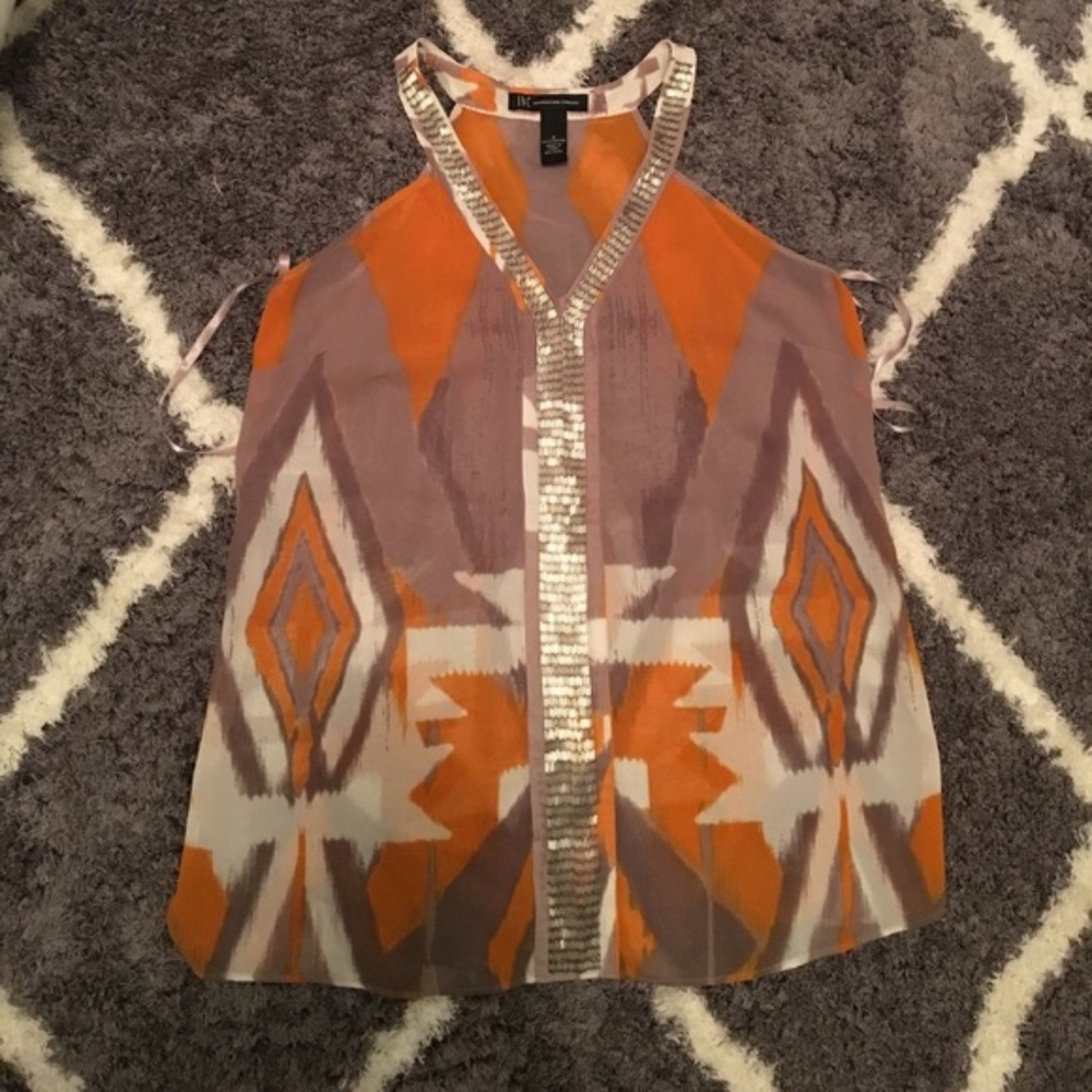 INC international concepts sequin front top