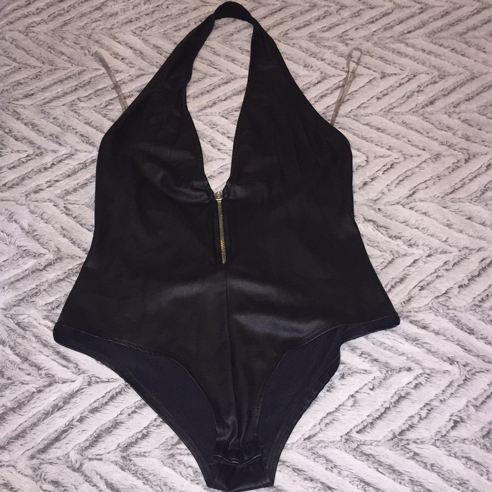 Leather like bodysuit