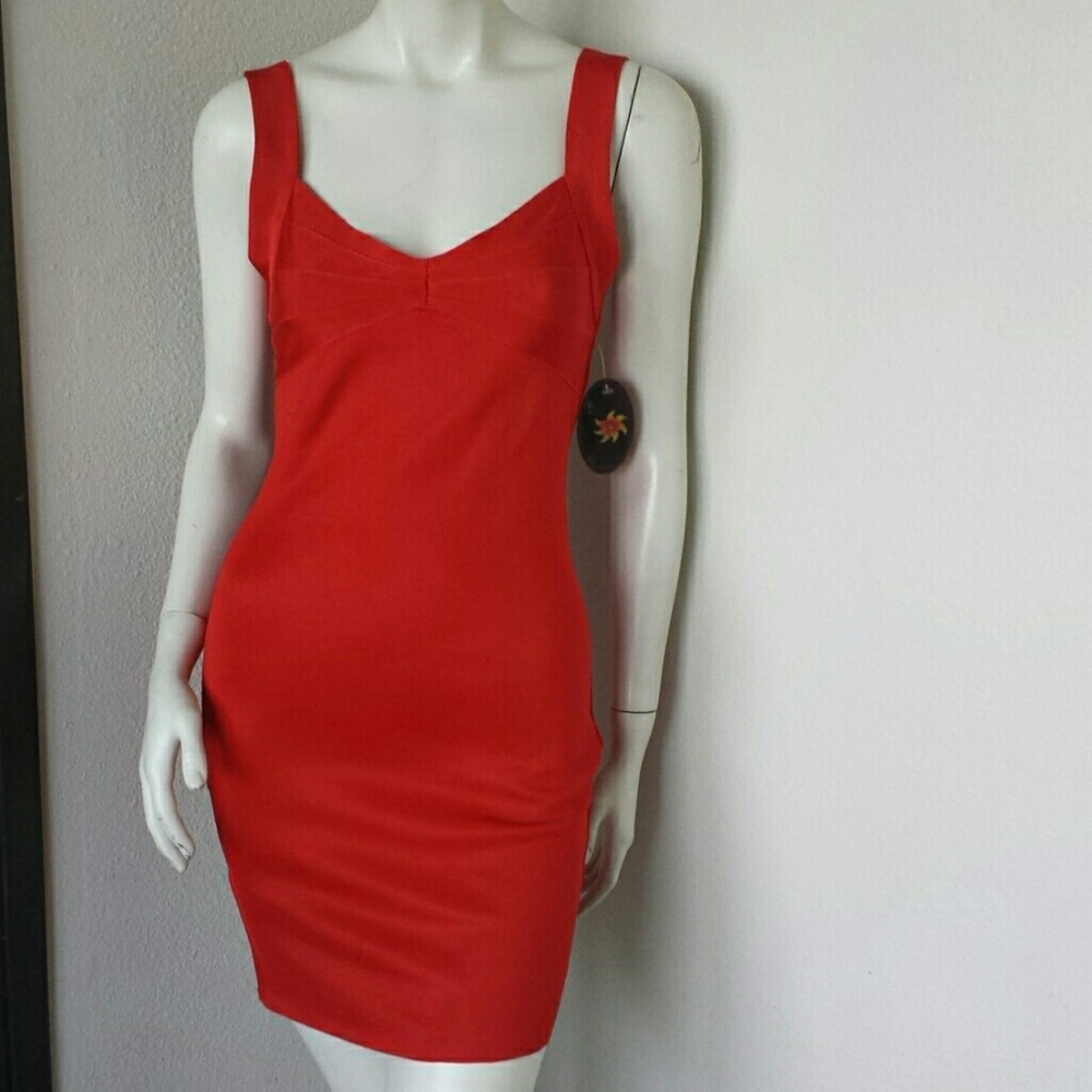 Nwt Wow Couture Red Dress - Picture 1 of 6