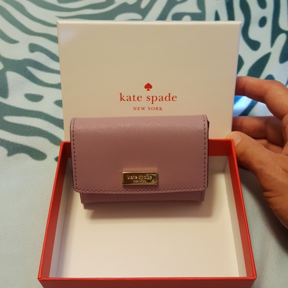 SOLD! Kate Spade Lilac Business Card Holder SOLD - Picture 2 of 4