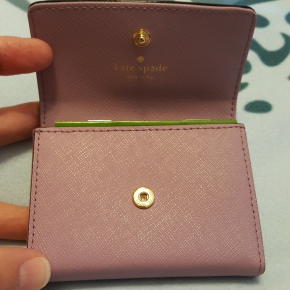 SOLD! Kate Spade Lilac Business Card Holder SOLD - Picture 3 of 4