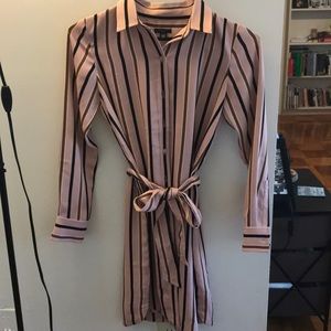 Ann Taylor petite long striped dress