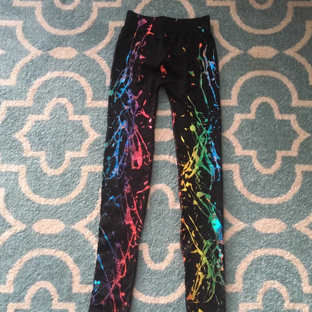 Electric Yoga Paint Splatter Pants M/L EUC
