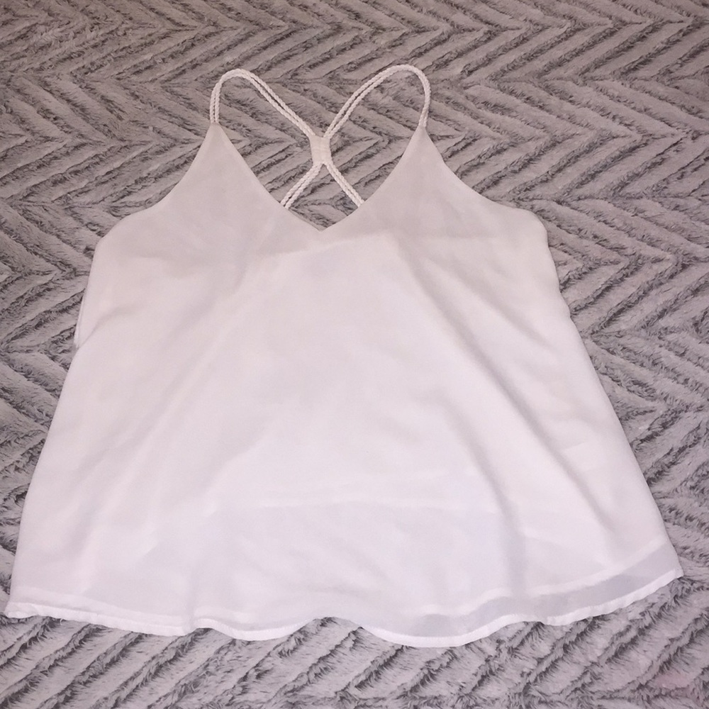 White strappy blouse