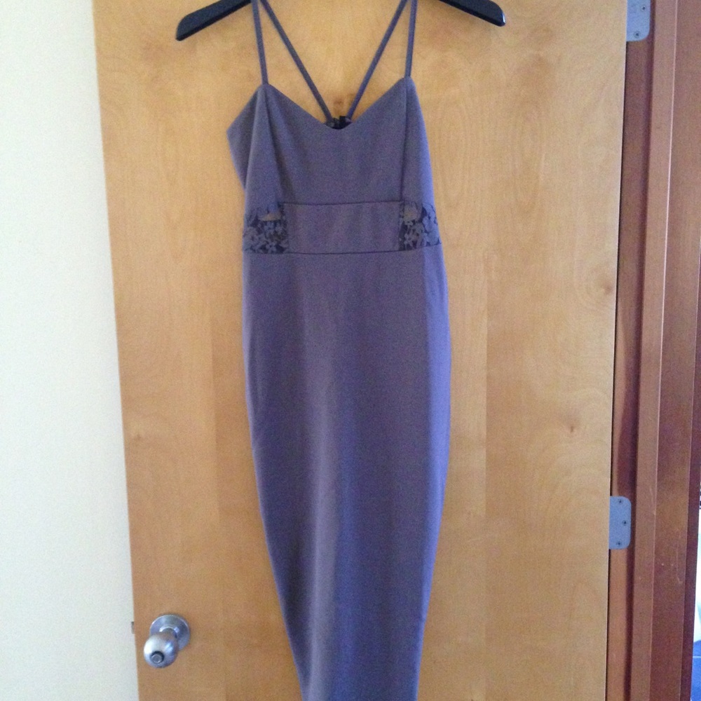 BooHoo purple mauve dress