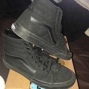 Vans black high top