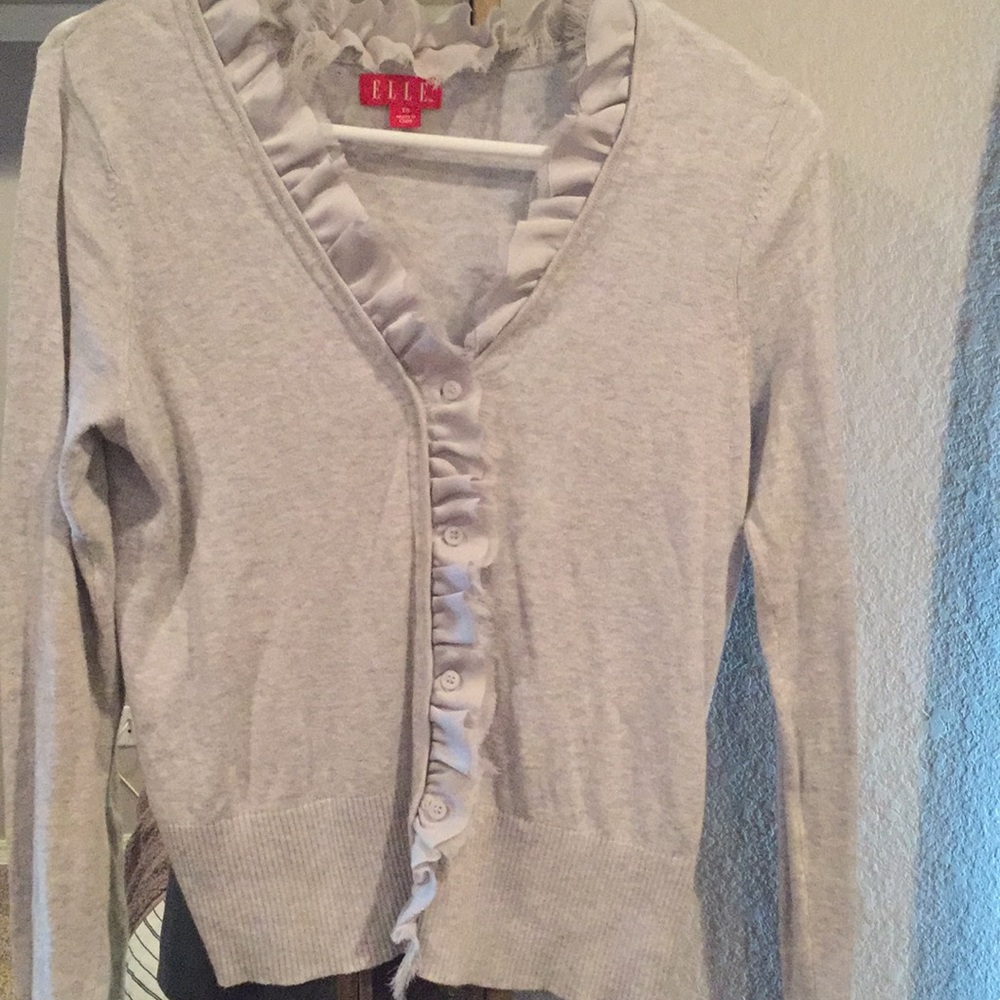 Ruffle Cardigan