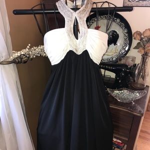 City Studio black and white cocktail dress