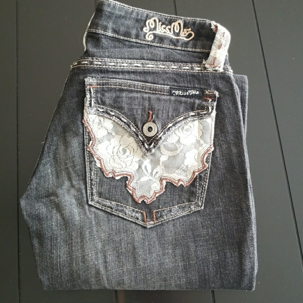 Women's Miss Me Balck Denim