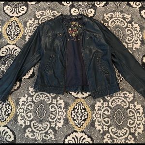 Faux leather jacket