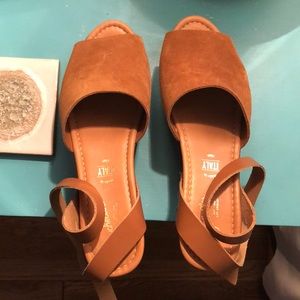 Seychelles Forward Ankle Strap Wedge Heels