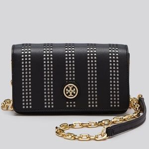 Tory Burch Robinson Perforated Mini Cross Body Bag