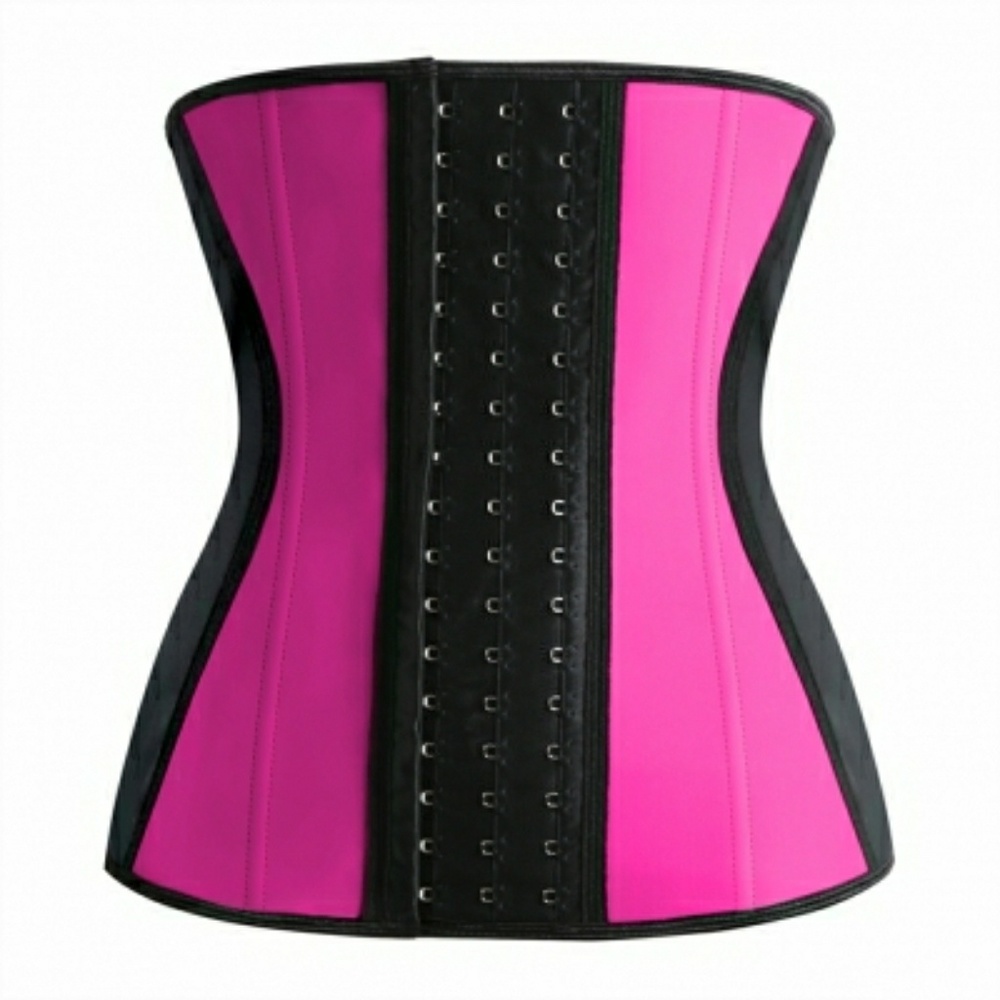 Latex Waist Trainer Hot Pink XL