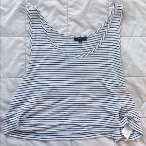 EUC Aritzia Striped Cropped Tank