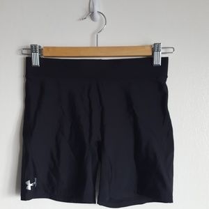 Under Armour black tight elastic shorts