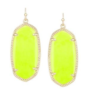 Kendra Scott Elle earrings in Neon Yellow