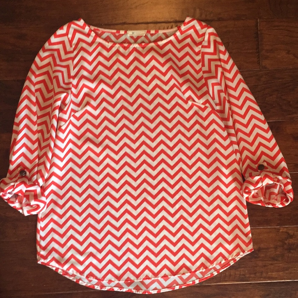 Francesca's Chevron Blouse