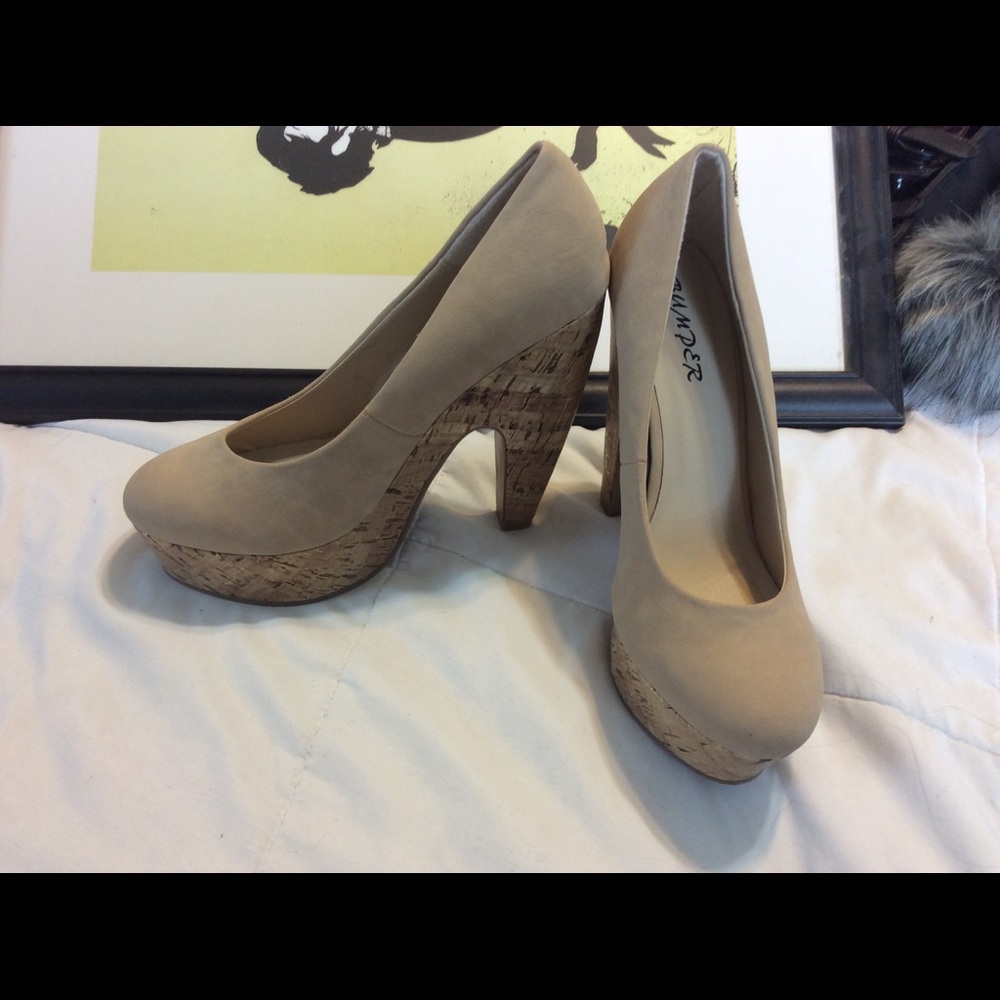 Nude Platform Heels