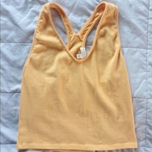 NWOT Urban Outfitters Yellow Cropped Tank