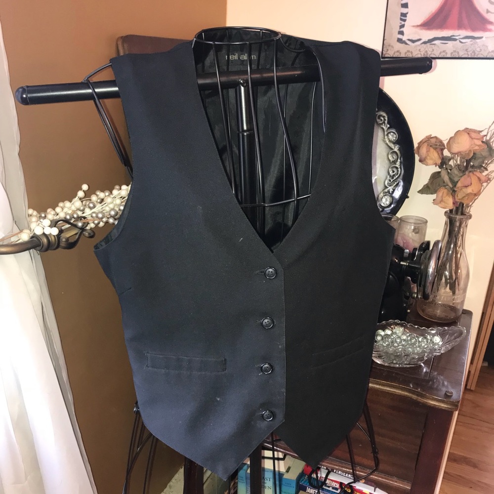 Neil Allyn black fitted vest