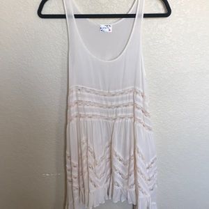 Free people trapeze tank S CREAM